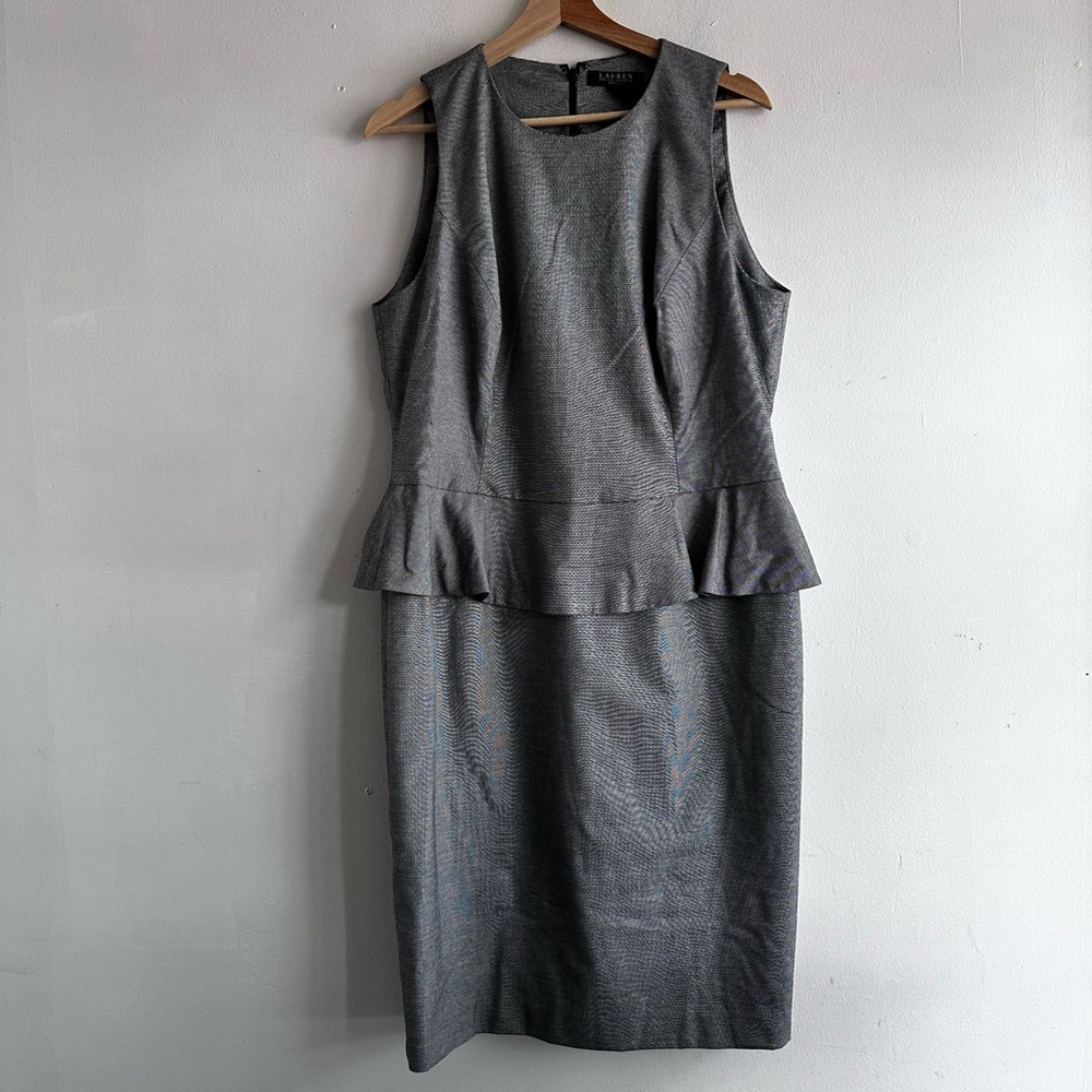 Women's Lauren Ralph Lauren Gray Dress Size 16